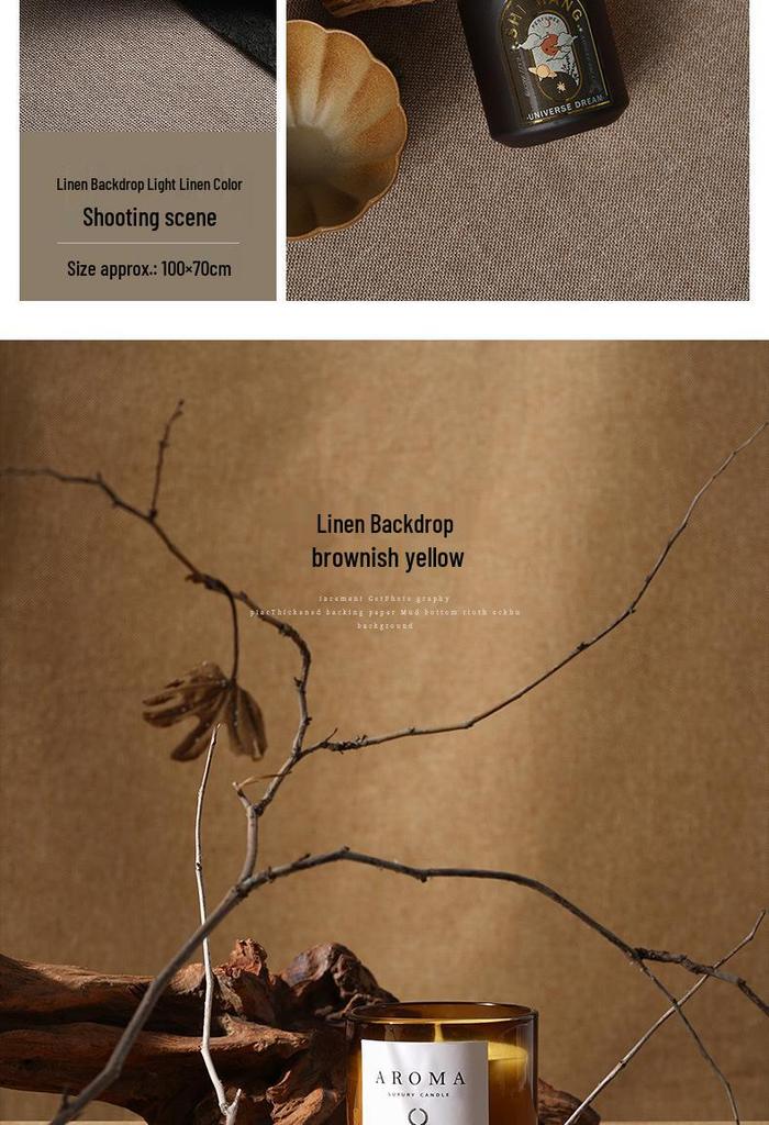 Maillard Retro Brown Photography Background Cloth - Advanced Still Life Scene Backdrop