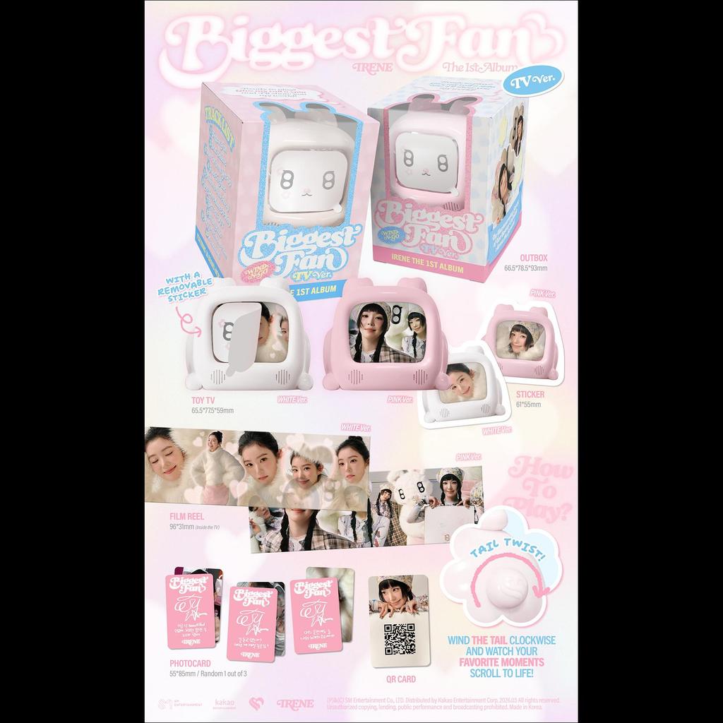 (TV Ver.) IRENE (Red Velvet) [Biggest Fan] 1st Album + Free Gift