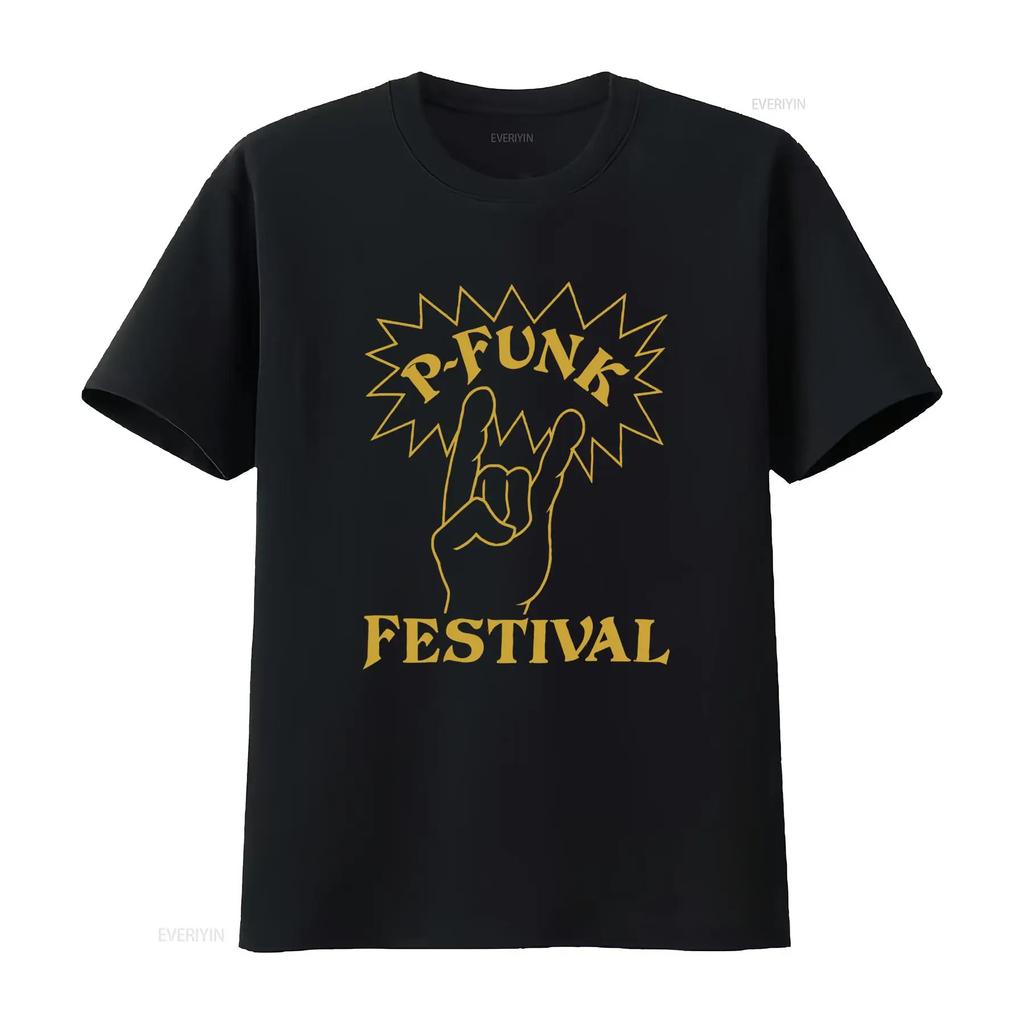 P Funk Festival Black T Shirt 2 Sides Design Sizes S 5XL Perfect for Funkadelic Fans Casual S