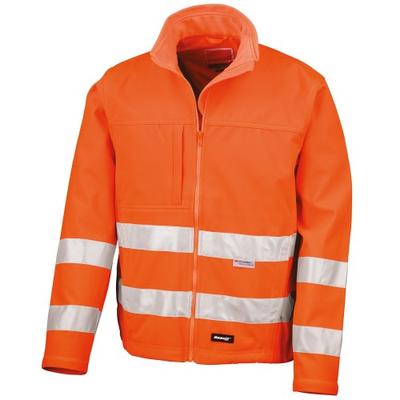 SAFE-GUARD by Result Unisex Adult Hi-Vis Soft Shell Jacket