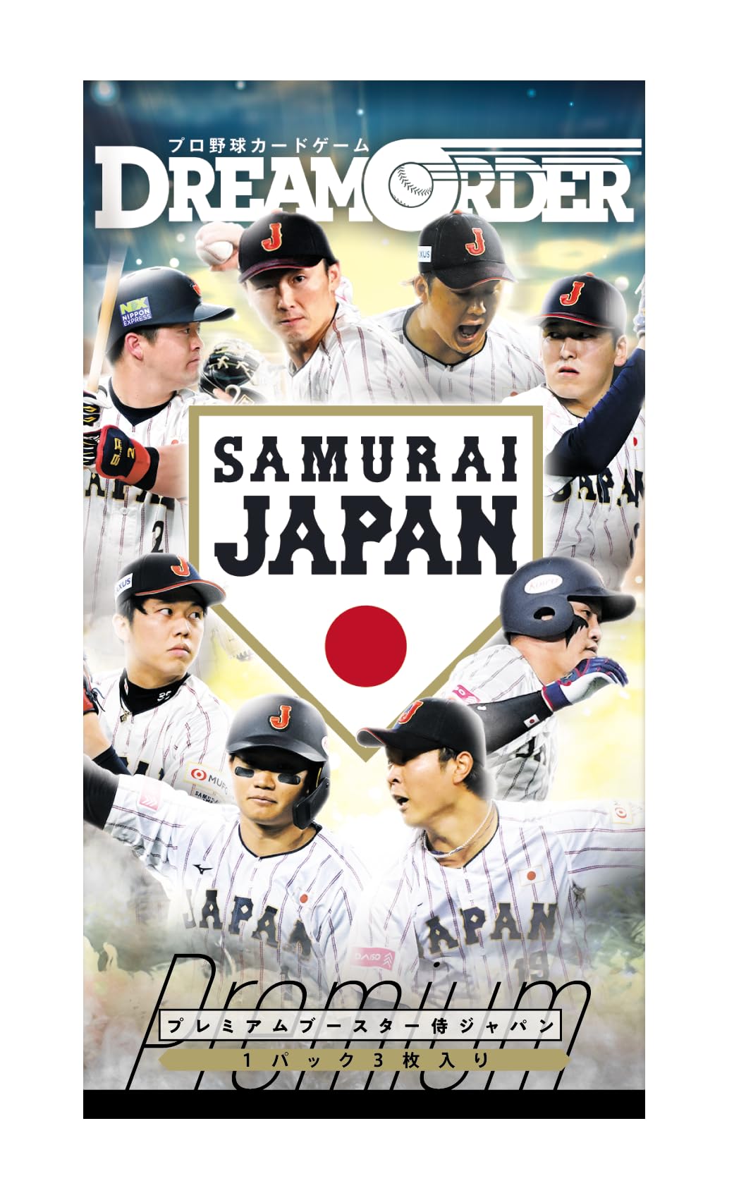Профессиональная карточная игра в бейсбол DREAM ORDER Премиум Бустерная КОРОБКА Samurai Japan 12 пачек