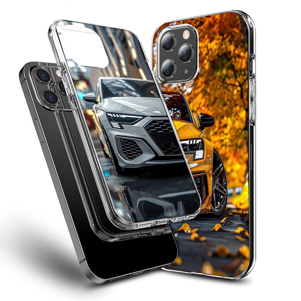 Bagged Car Lovers-RS Phone Case For Iphone 16E 15 Pro 14 Plus 17E 16 17 Pro Max Air 11 12 13 Mini Shockproof Capa Cute Cover