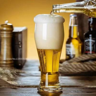 681ml Large Capacity Beer Glass Party Drinking EuroCup Football Match Cup Thickened Glass Body Transparent Wine Glasses