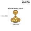 2PCS Vintage Style Candlestick Holders Metal Construction Durable Short Candle Holders Decorative Candle Stick Holders