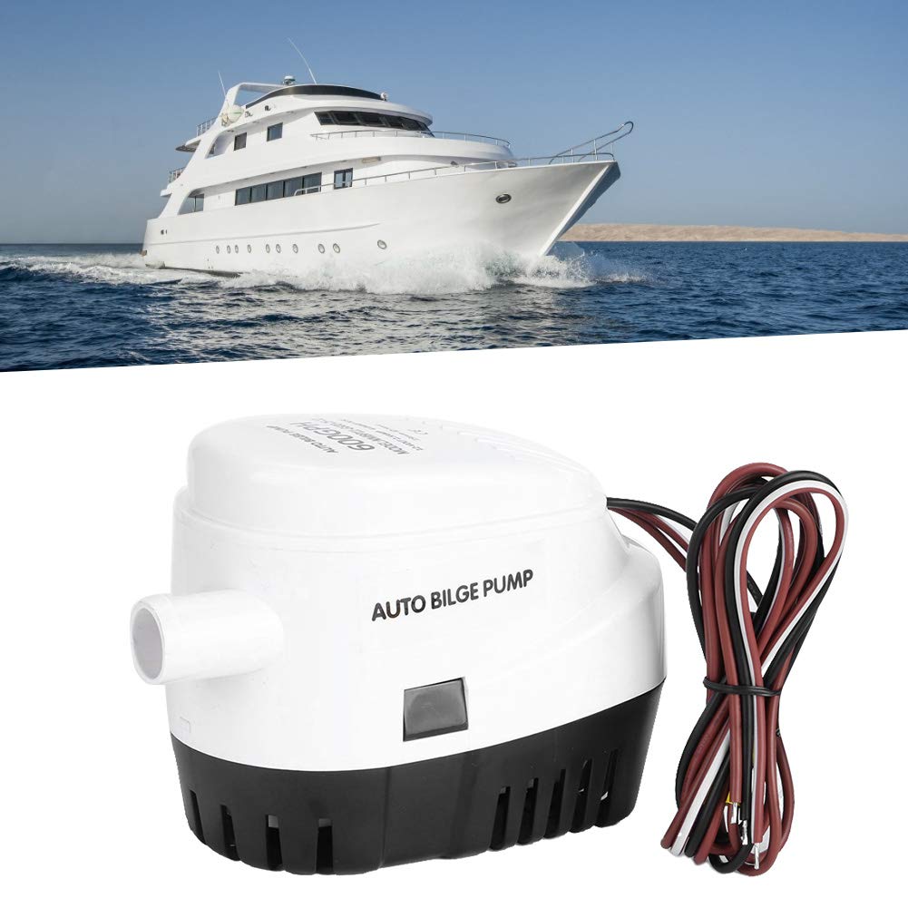Gorgeri 12V600GPH Automatic Bilge Pump Yacht Drainage Pump with Corrosion Ignition Protection Submersible Boat Bilge Pump