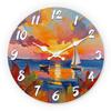 High-Quality Wooden High-Quality Wall High-Quality Clock High-Quality With High-Quality Sea High-Quality View, High-Quality Sunset High-Quality And