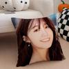 singer sweet JJung Eun Ji Cushion Cover Throw Pillow Cover Hidden Button Durable Polyester Chair Cushion