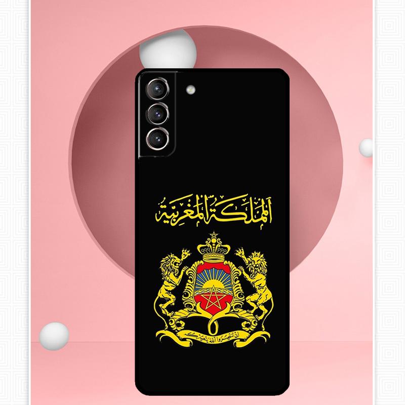 Morocco Maroc Moroccan Flag Case For Samsung Galaxy S25 Ultra S20 S21 S22 S23 S24 Plus S9 S10 S24 FE S25 FE Cover Funda