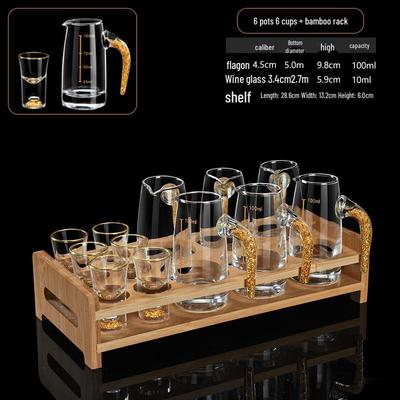 LISM Gold Foil Wine Decanter Set