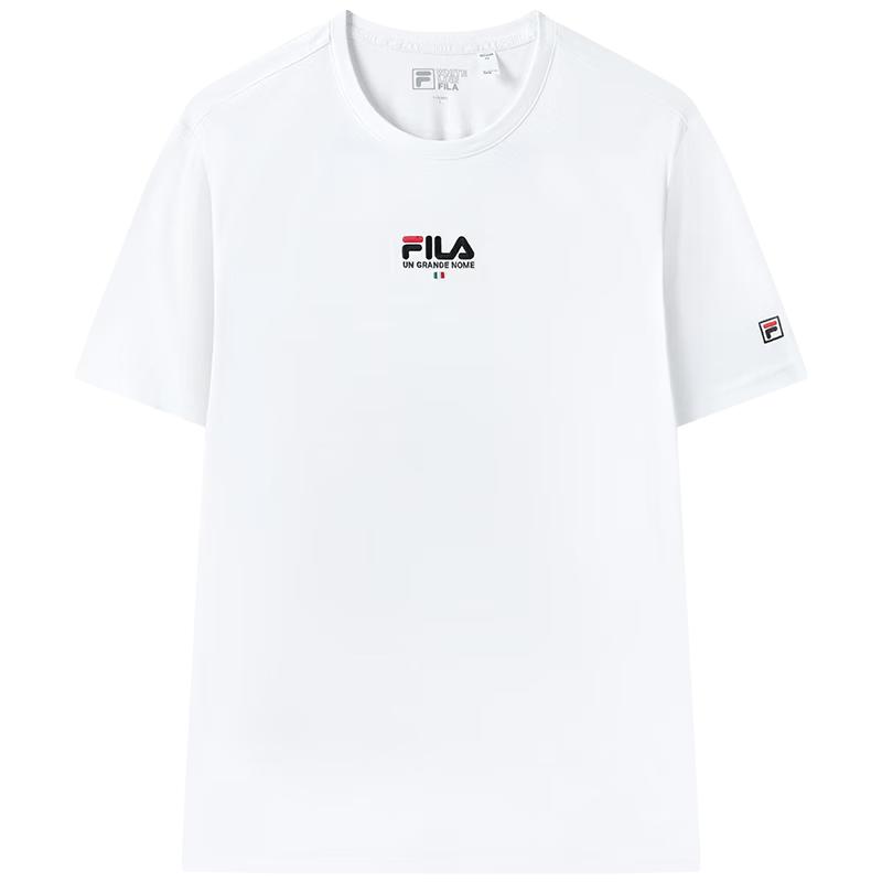 FILA Men's Breathable Pure Cotton Short Sleeve T-Shirt