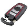 4 Buttons Replacement Smart Key Shell Cover Remote Keyless Case with Uncut Blank Blade Fit for BW F CAS4 5 Series 7 Series