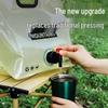Foldable Large-Capacity Outdoor Water Storage Bag with Faucet - Portable for Camping and Emergencies.