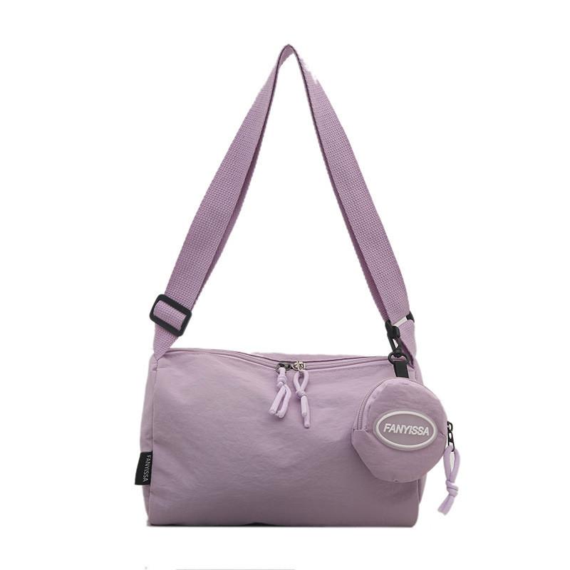 Simple Solid Color Large Capacity Lightweight Women Casual Crossbody Bag For Daily Use