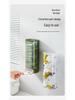 Punch-Free Wall-Mounted Trash Bag Storage Box - Transparent Plastic Wrap Sleeve Organizer for Kitchen