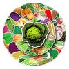 50Pcs Vegetable Stickers Self-Adhesive Decals Cabbage Onion Series Tomato Vegetable Waterproof Decorative Cute Laptop Guitar Skateboard