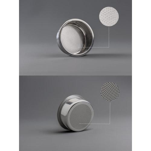 La Mellow Precision Portafilter Basket, 51mm, Double-Layered, Replacement Coffee Filter, Prevents Fine Powder, Compatible with DeLonghi Espresso Machi