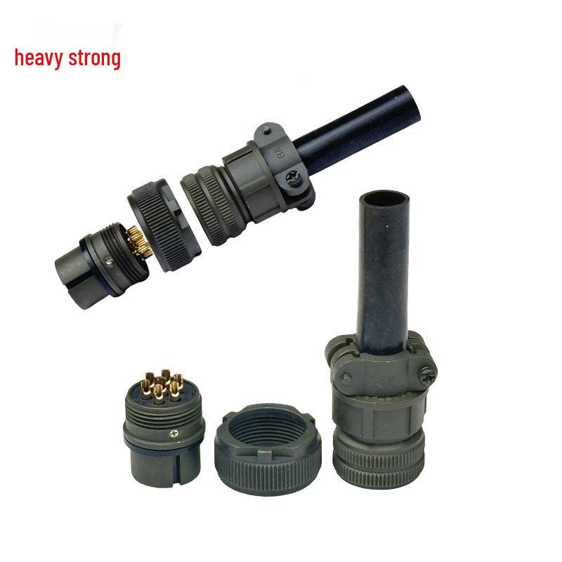 Chong Qiang 7-Pin US Standard Male & Female Connector Plug, MS3106A16S-1S Socket & MS3102A16S-1P