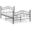 VidaXL Bed Frames Black Metal 120x200 Cm