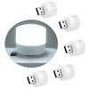 5pcs USB Night Lights LED Mini Light Bulb Plug In USB Lamp for Bedroom Bathroom Hallway Nursery Kitchen Car Tiny Light