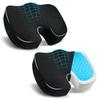 Office Chair Seat Cushion, Gel Enhanced Memory Foam Cushion for Long Sitting, Sciatica, Tailbone Pain Relief Pillow - for Office