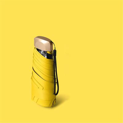 Mini Capsule Umbrella Small Pocket Rain Umbrella Folding Uv Ultraviolet Protection Ultra Mini Durable Sun Umbrella