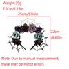 Skull Flower Bat Hair Hoop Decor Headdress Costume Cosplay Headband Festival Adults Halloween Hair Band Ghost Party Headwear