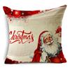 Decorazioni per la Casa Natale Nordico Rosso Stampato Federa in Poliestere per Soggiorno Camera da Letto funda de almohada