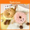Plush Simulationdonut Stuffed Toy Dessert Doll Couple Keychain Gifts Birthday