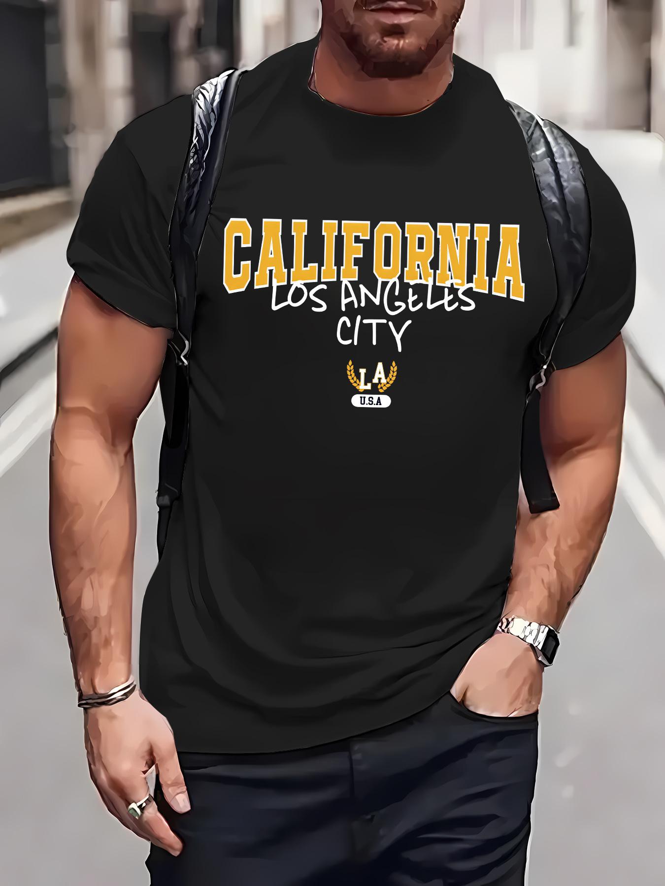 Casual California Los Angeles City Graphic T-shirt - Short Sleeve XXXL