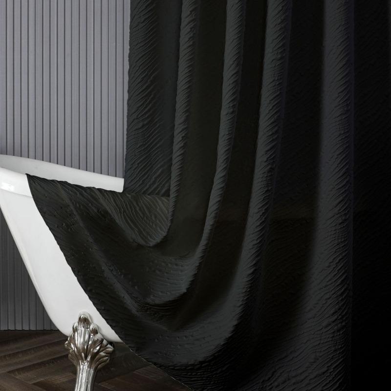 Wodoodporny do łazienki Bez wiercenia Partycja Zestaw zasłon prysznicowych Zasłony prysznicowe Odporny na pleśń Zasłona prysznicowa z 12 haczykami