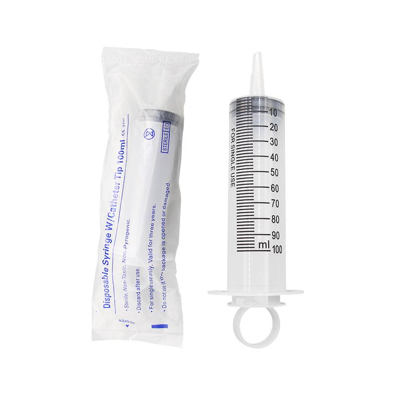 Large Capacity Syringes100ml/150ml/200ml/250ml/350ml/550ml With 30 100cm Hose Plastic Injector Pump Pet Feeding Nutrient Syringe