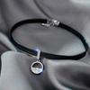 PU Collar  Charm Korean Style Jewelry Glitter Zircon Necklace Punk Necklace Women Choker