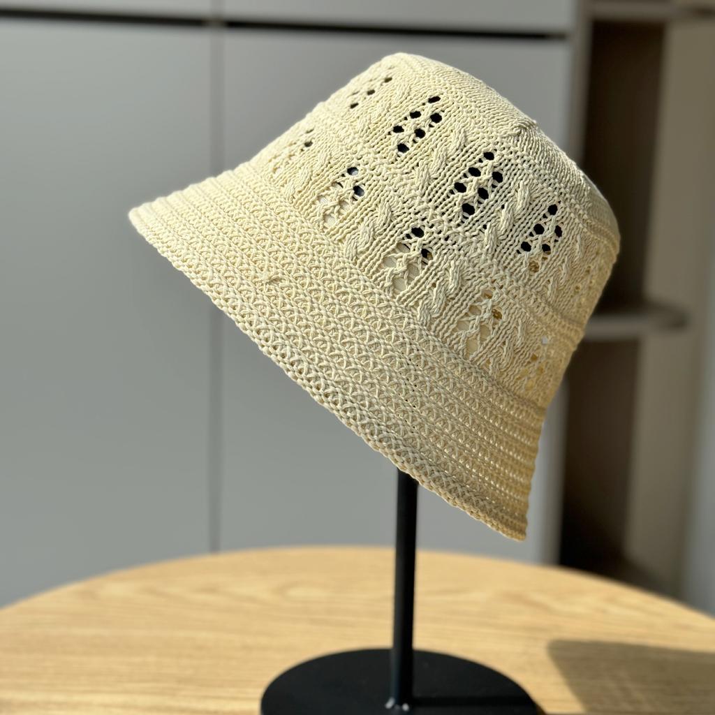 New Hollow Sunscreen Bucket Hat Women's Casual Fashion Travel Visor Basin Hat