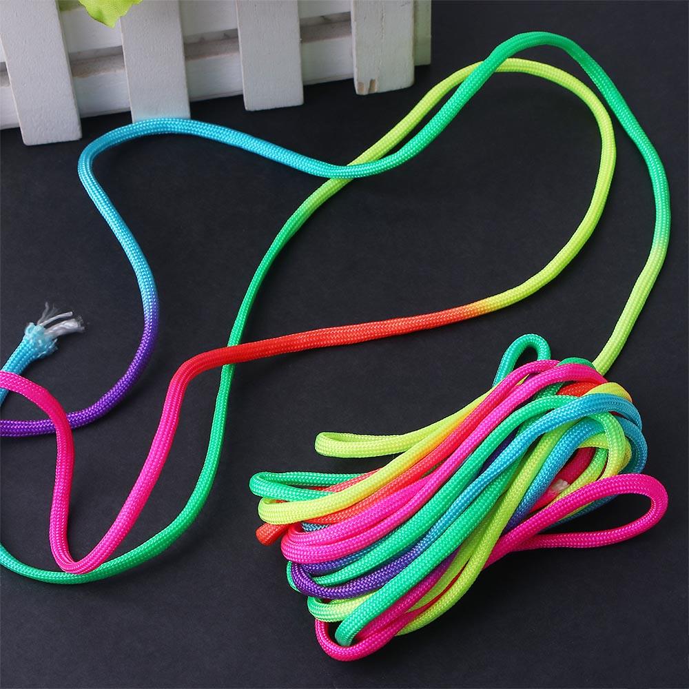 Climbing Rainbow Colors Cord Rope Rainbow Paracord Rope Parachute Lanyard DIY Survival Bracelet
