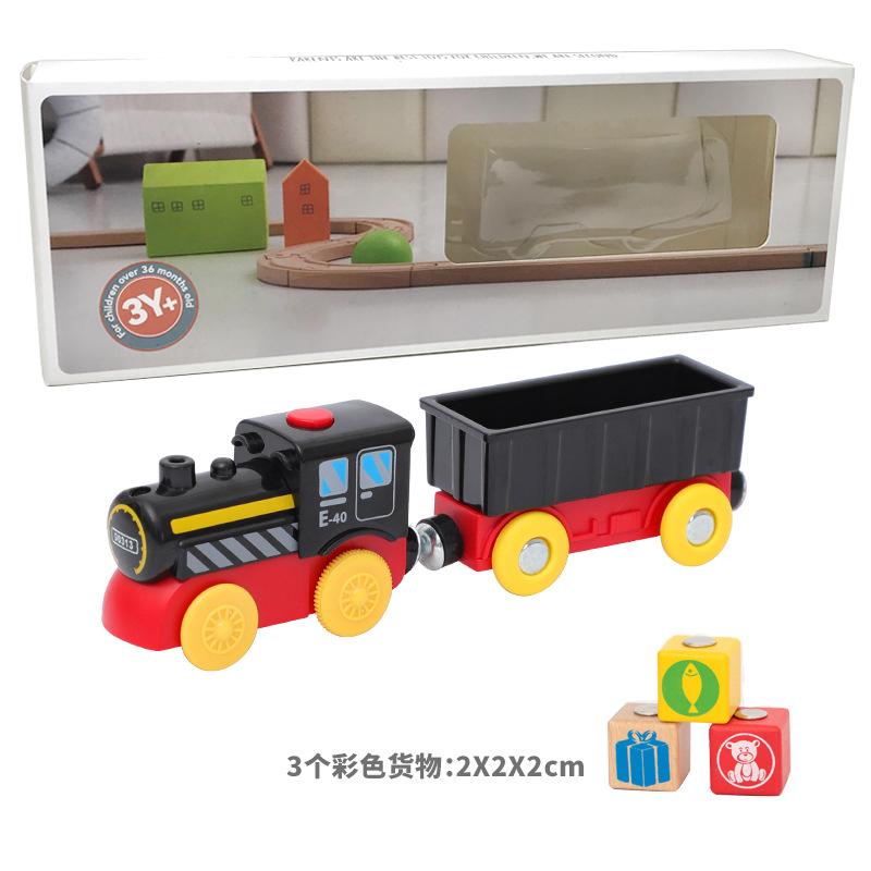 

Новый детский электропоезд на батарейках, подарочная коробка, литой магнитный локомотив, слот-игрушка для деревянного поезда, рельсовые игрушки, детский подарок