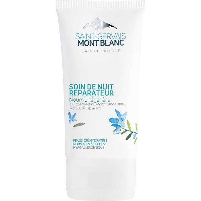 Soin De Nuit Réparateur - Saint Gervais Mont Blanc - 40ml - Hypoallergénique - Peaux Sensibles - Ultra-Hydratant