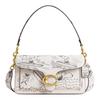 X Peanuts Snoopy Collaboration Tabby 26 Logo Pattern Printed Leather Handbag Women Handbags Chalk-White CCB04-B4CAH