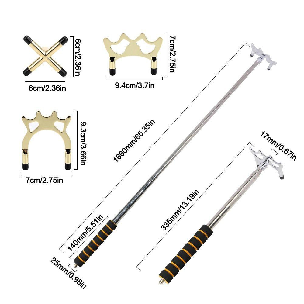 Removable Bridge Head Telescopic Billiards Pool Cue Stainless Steel Pool Table Cue Stick Bridge