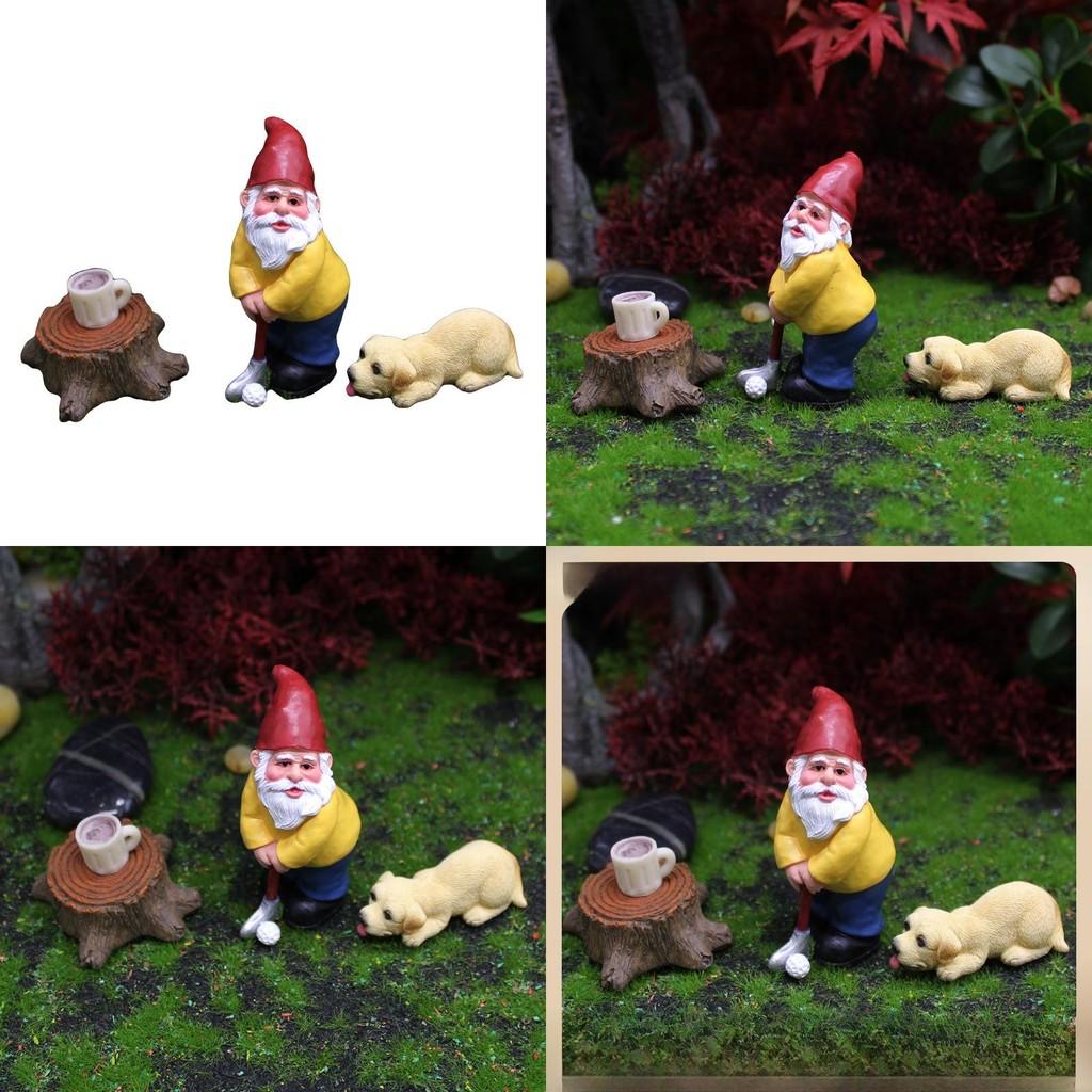 European Style Resin Garden Ornament Dwarf And Animal Miniature For Home Decor