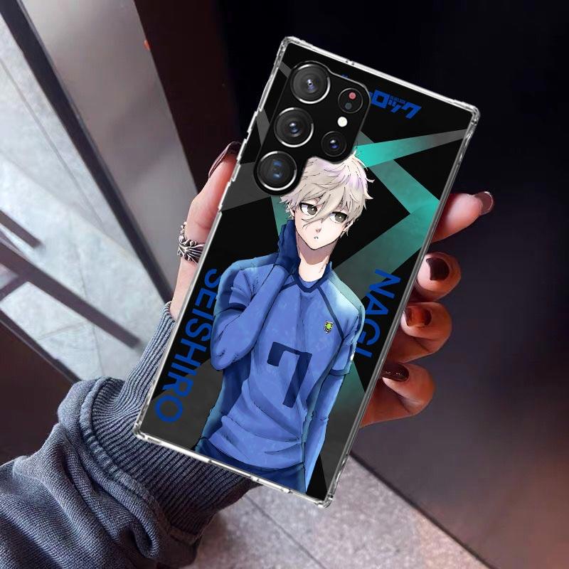 

Hot Anime Blue Lock Phone Case For Samsung Galaxy S26 S25 Edge S24 S23 Ultra S22 Plus S21 S20 FE Soft TPU Back Cover Funda Galax Samsung S24
