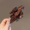 Elegant Acrylic Hair Claw Amber Hair Accessories Shark Hair Clip Enamel Painting Headwear Office