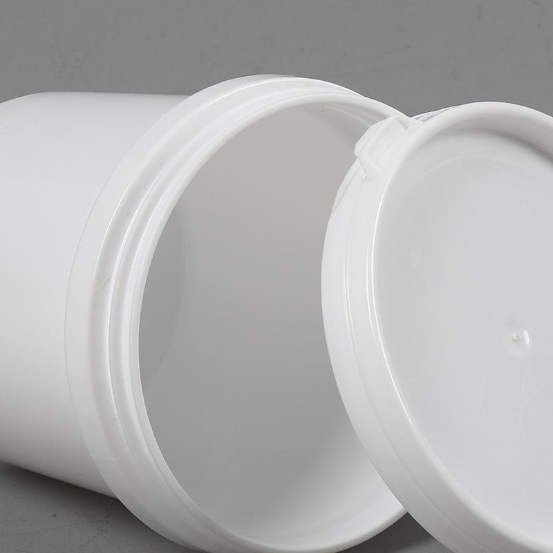 1L Transparent Food Grade Plastic Bucket with Lid for Laundry Pods or Washing Powder