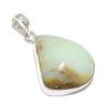 Chrysoprase Gemstone Handmade 925 Steling Silver Jewelry Pendant 1.62" SU-9670
