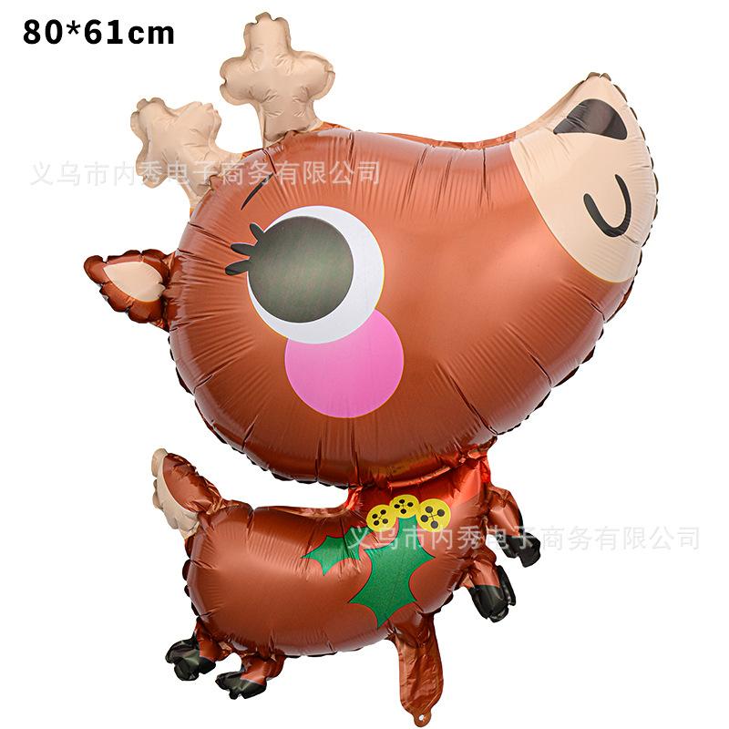 Christmas Balloons Special-Shaped Aluminum Film Balloons Santa Claus Merry Christmas Arrangements Christmas Eve Decorations