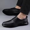 Fashion Spring Autumn Man Genuine Leather Casual Shoes Luxury Derby Shoes Lace-Up Male Flats Business Mens Footwear Classic Oxford Shoes