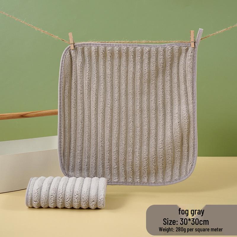 Rychleschnoucí ručník z oboustranného fleecu s pruhy v barvě cukrové vaty