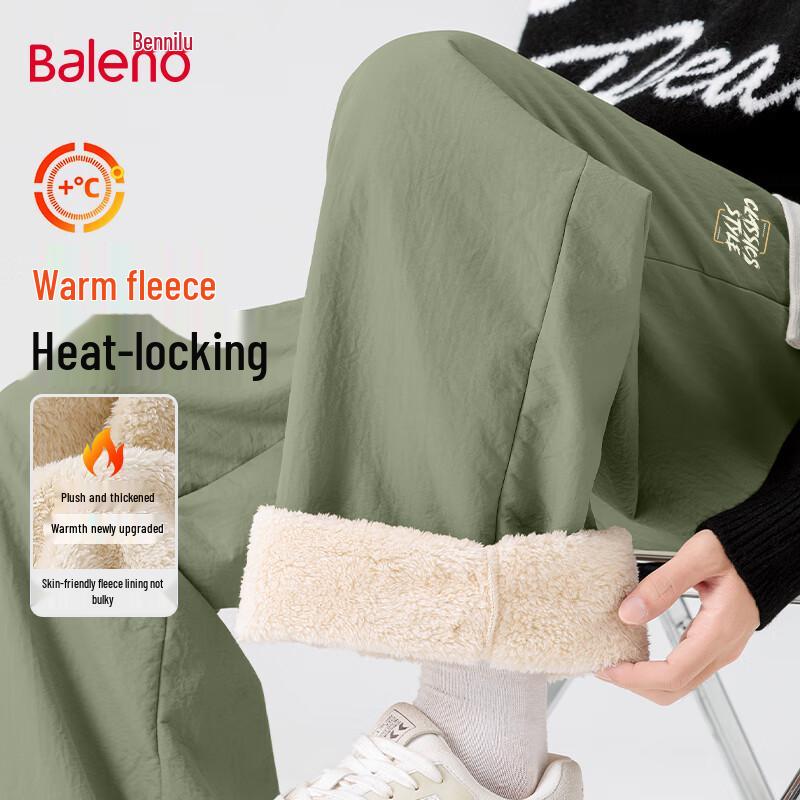 

Baleno Men s Winter Fleece-Lined Straight-Leg Casual Pants 4XL