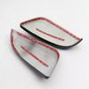 For Toyota Highlander 2015- Bright Black Side Mirrors Rearview Cover Trim 2X