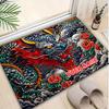 1PC Custom Name Dragon Tattoo Artwork Theme Floor Mat Ideal for Living Room, Game Rooms, Office, Bedroom,Floor Mat Playful Design