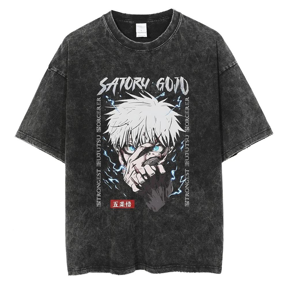 

Anime Jujutsu Kaisen Choso Printed Tshirt Mens and Womens Washed Tshirt High Quality Vintage Cotton Tshirt Harajuku Top M